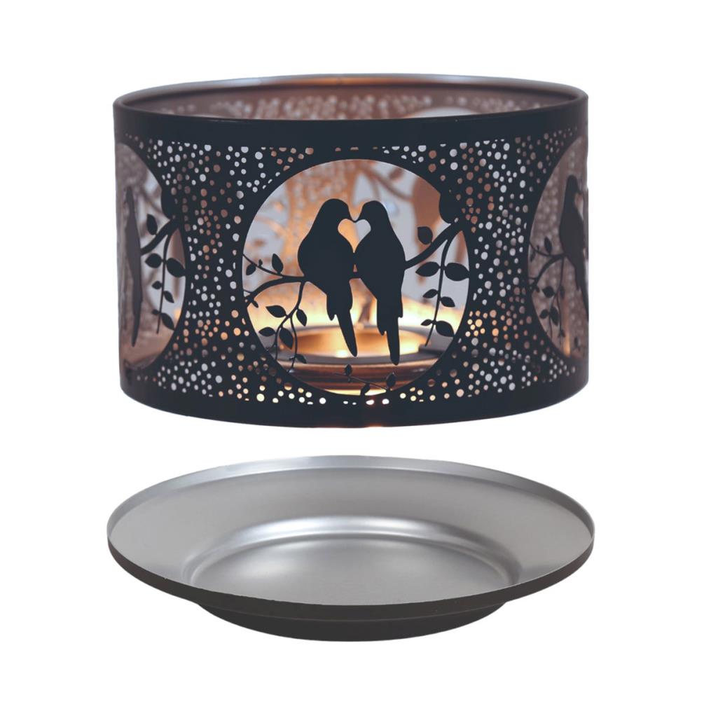 Aroma Silhouette Black & Silver Doves Shade & Tray £13.04